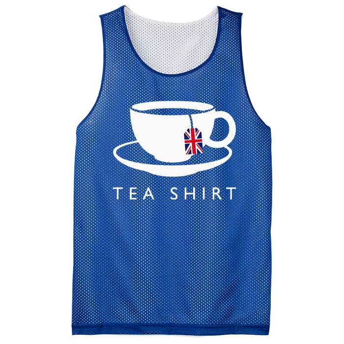 I Love English Tea UK Flag Fun Novelty Souvenir Memorabilia Mesh Reversible Basketball Jersey Tank