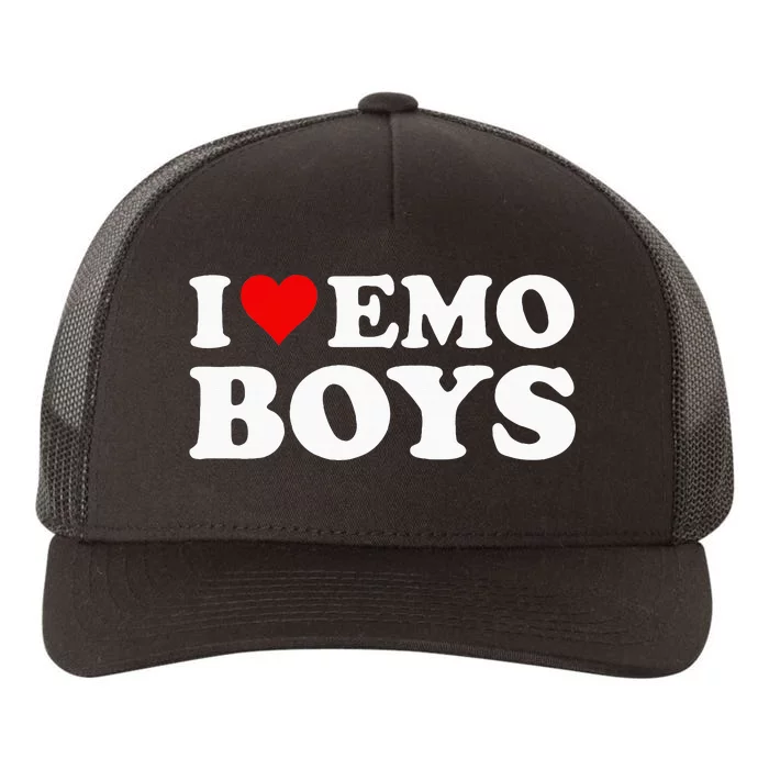 I Love Emo Yupoong Adult 5-Panel Trucker Hat