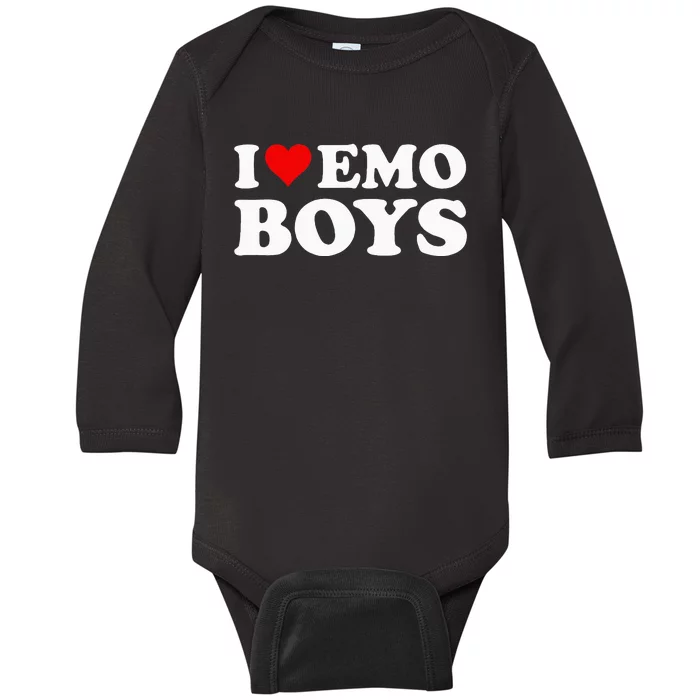 I Love Emo Baby Long Sleeve Bodysuit