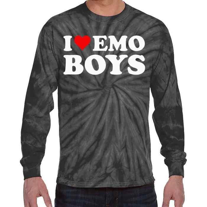 I Love Emo Tie-Dye Long Sleeve Shirt