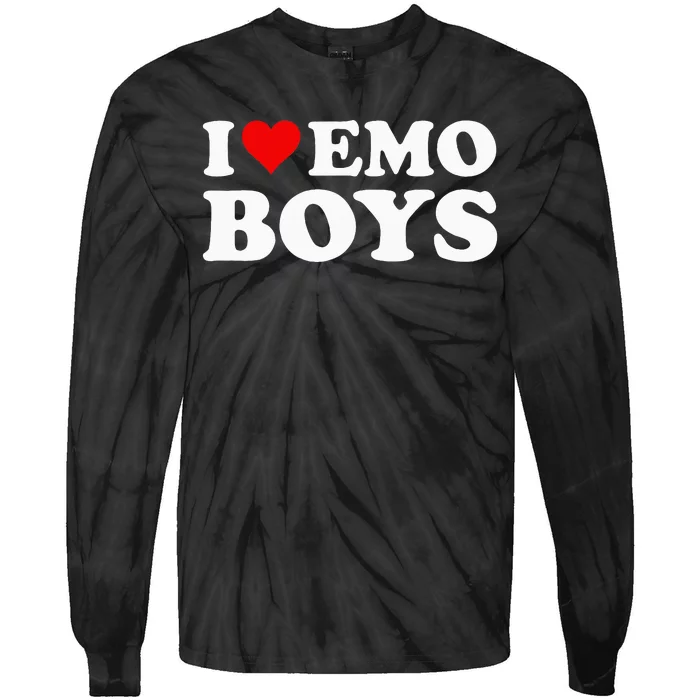 I Love Emo Tie-Dye Long Sleeve Shirt