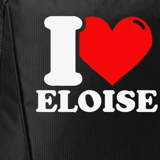 I Love ELOISE Girlfriend Human Heart Funny Couple City Backpack