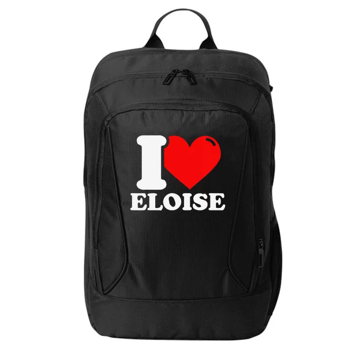 I Love ELOISE Girlfriend Human Heart Funny Couple City Backpack