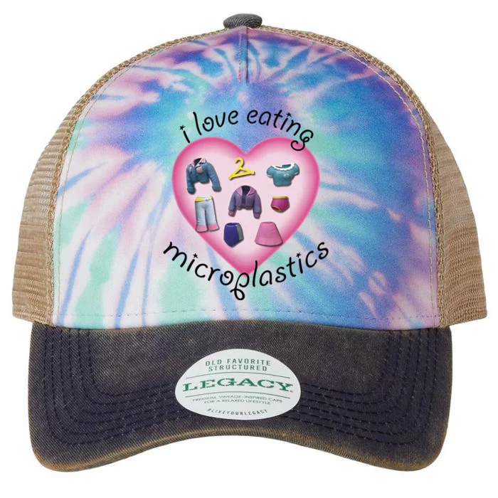 I Love Eating Microplastics Legacy Tie Dye Trucker Hat