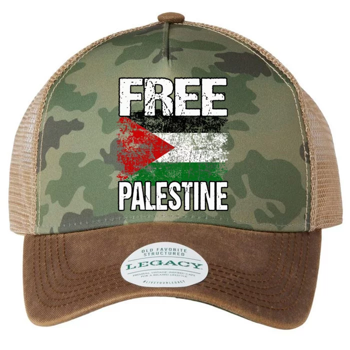 I Love Free Palestine Flag Save Gaza Strip Palestinian Legacy Tie Dye Trucker Hat