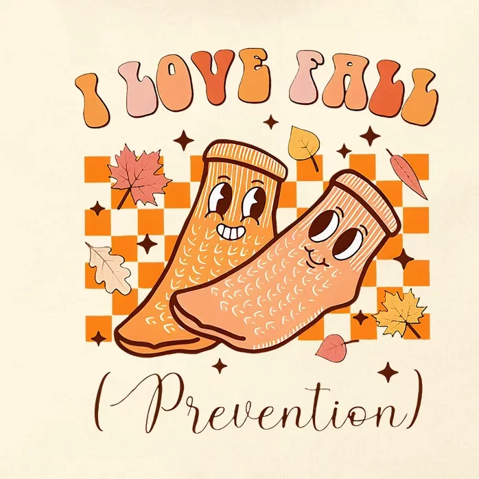 I Love Fall Prevention Fall Thanksgiving Nurse Fall Risk Zip Tote Bag