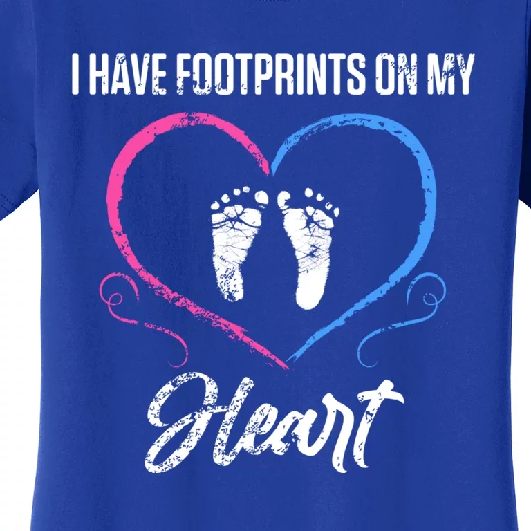 Infant Loss Foot Pregnancy Miscarriage Meaningful Gift Women's T-Shirt