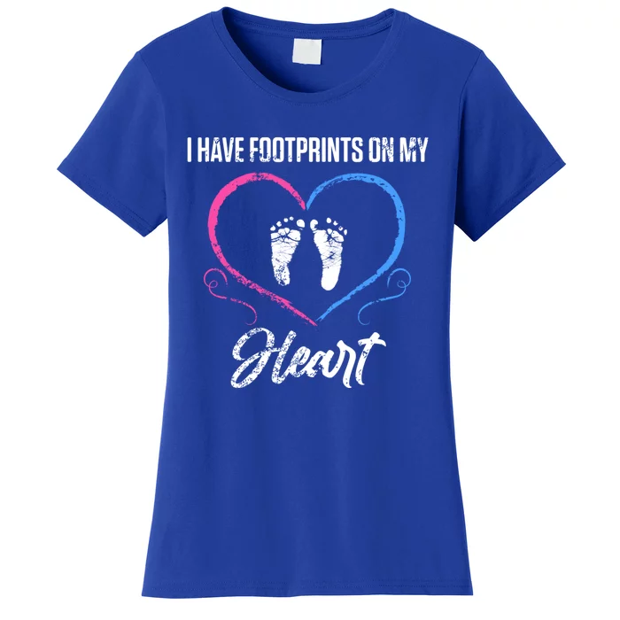 Infant Loss Foot Pregnancy Miscarriage Meaningful Gift Women's T-Shirt