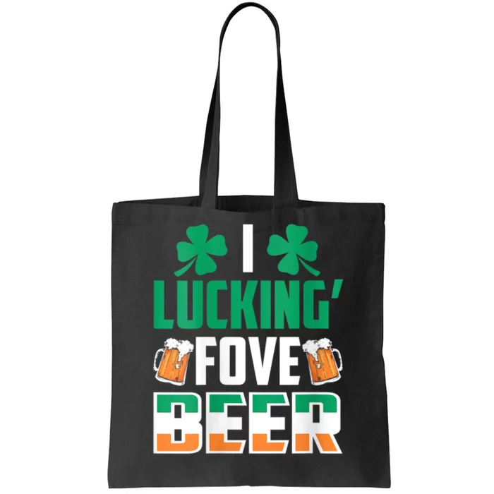 I Luckin Fove Beer St Patricks Day Likes To Drink Tote Bag