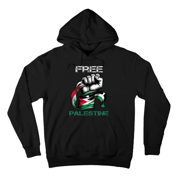 I Love Free Palestine Flag Save Gaza Strip Palestinian Hoodie