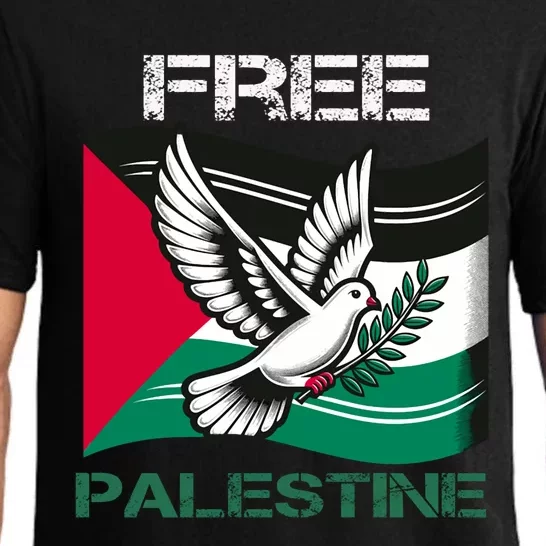 I Love Free Palestine Flag Save Gaza Strip Palestinian Pajama Set