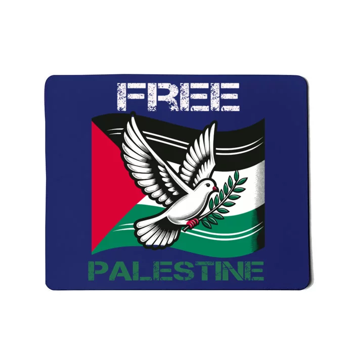 I Love Free Palestine Flag Save Gaza Strip Palestinian Mousepad