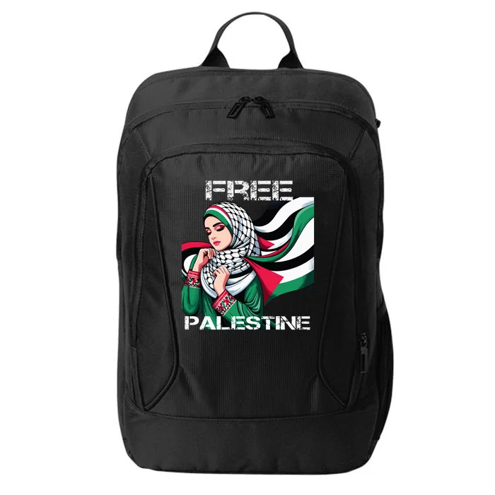 I Love Free Palestine Flag Save Gaza Strip Palestinian City Backpack