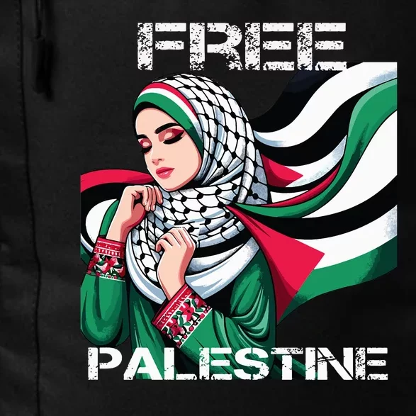 I Love Free Palestine Flag Save Gaza Strip Palestinian Daily Commute Backpack