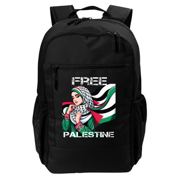 I Love Free Palestine Flag Save Gaza Strip Palestinian Daily Commute Backpack