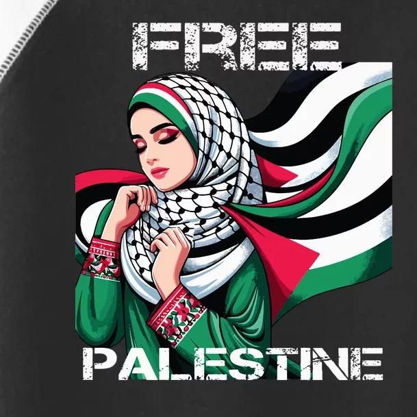 I Love Free Palestine Flag Save Gaza Strip Palestinian Toddler Fine Jersey T-Shirt