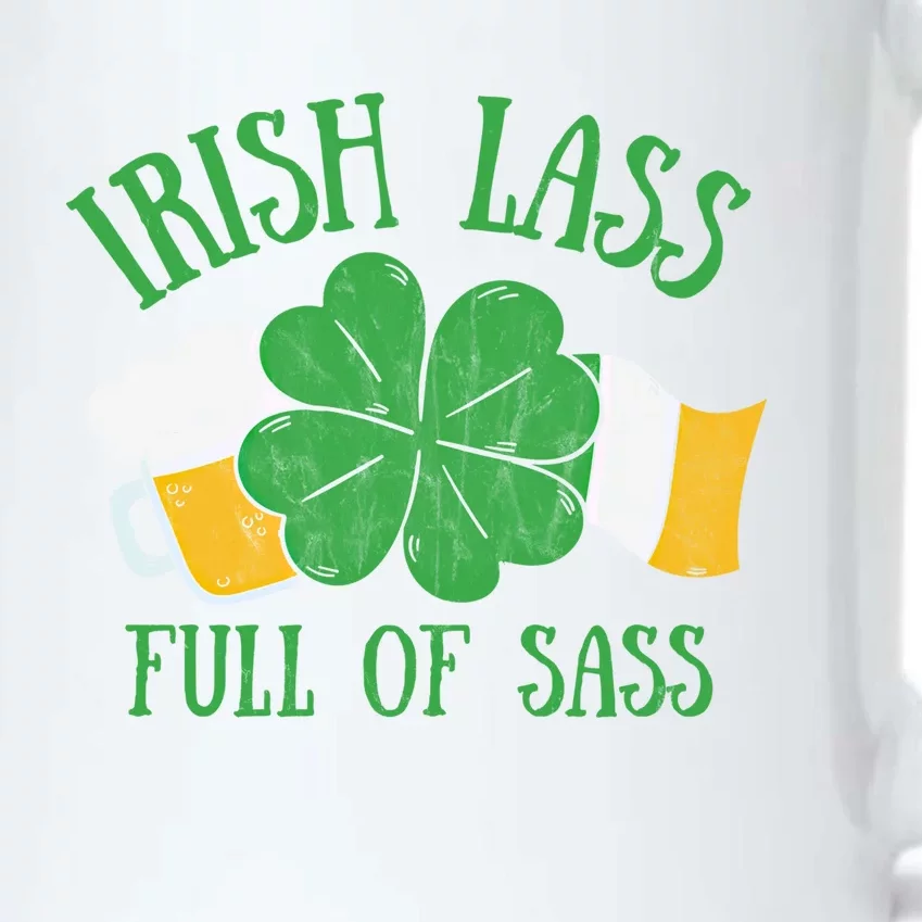 Irish Lass Full Of Sass Meaningful Gift Funny Beer Shamrock Irish Flag Cute Gift Black Color Changing Mug