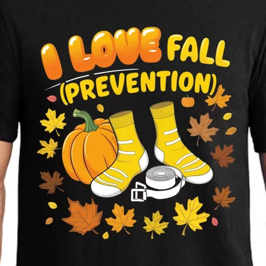 I Love Fall Prevention Funny Halloween Pajama Set