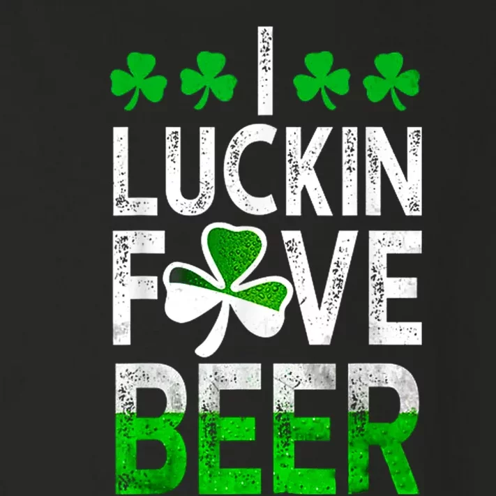 I Luckin Fove Beer St Patricks Day Likes To Drink Toddler Long Sleeve Shirt