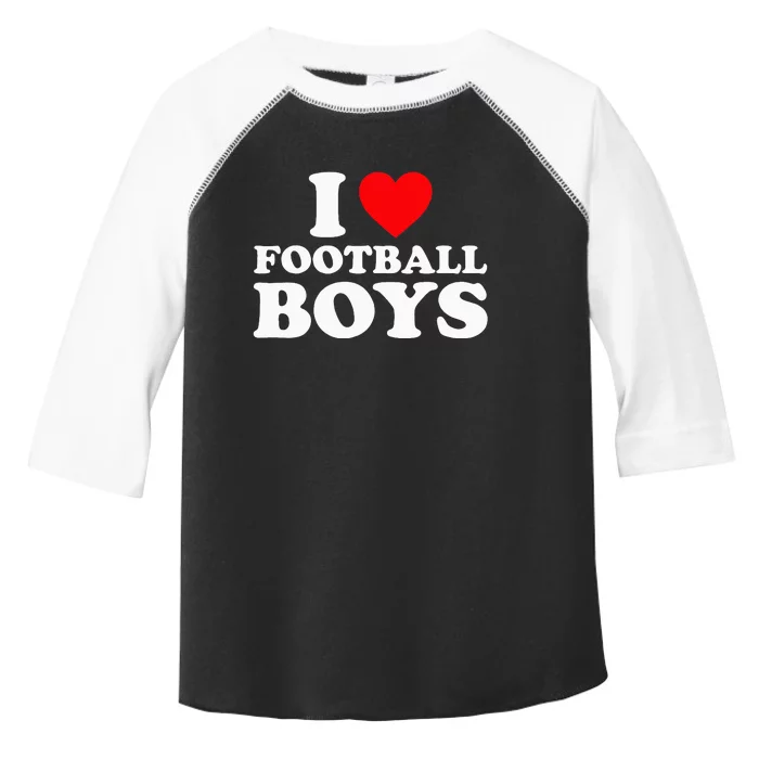 I Love Football Toddler Fine Jersey T-Shirt