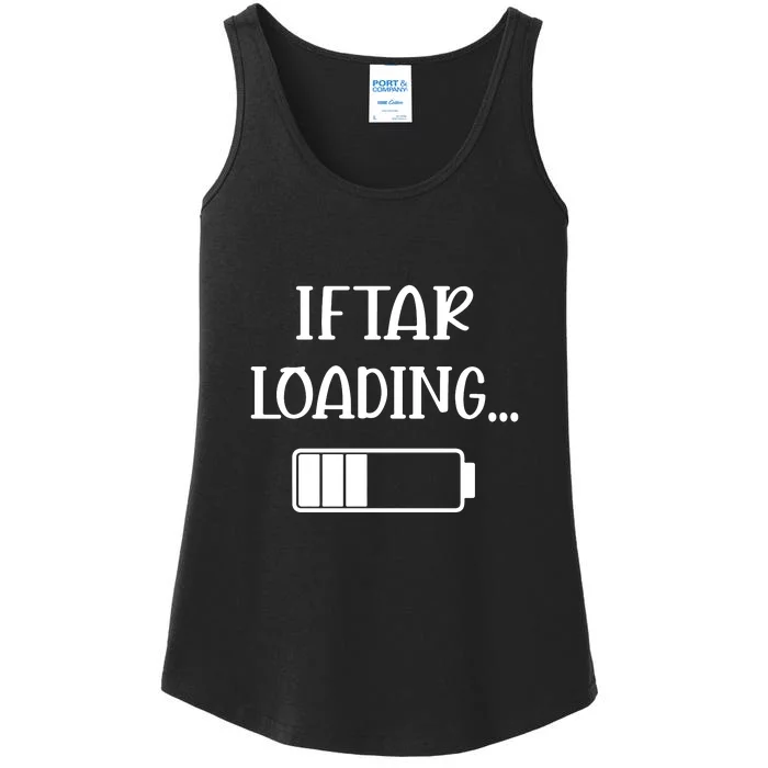 Iftar Loading Funny Muslim Ramadan Mubarak Fasting Gift Ladies Essential Tank