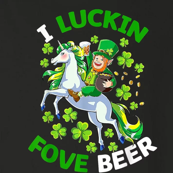 I Luckin Fove Beer St Patricks Day Likes To Drink Toddler Long Sleeve Shirt