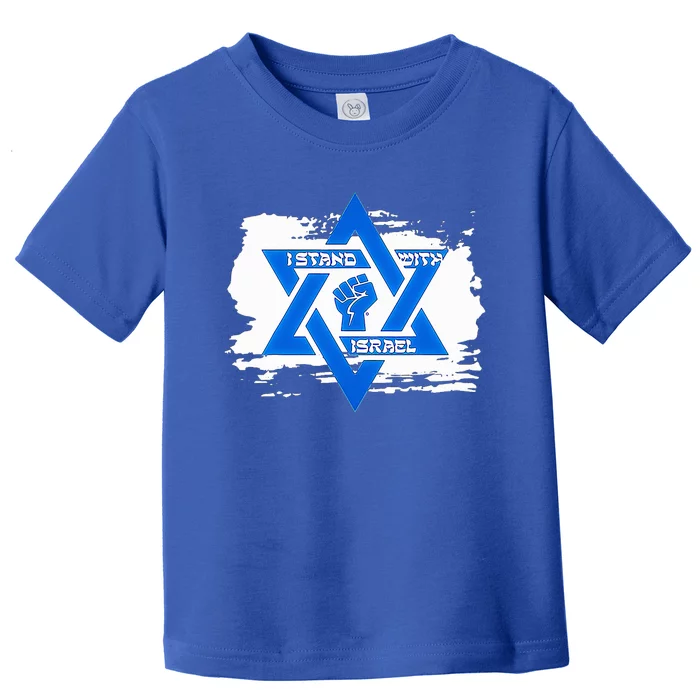 Israel Love Flag I Stand With Israel Heritage Israeli Flag Toddler T-Shirt