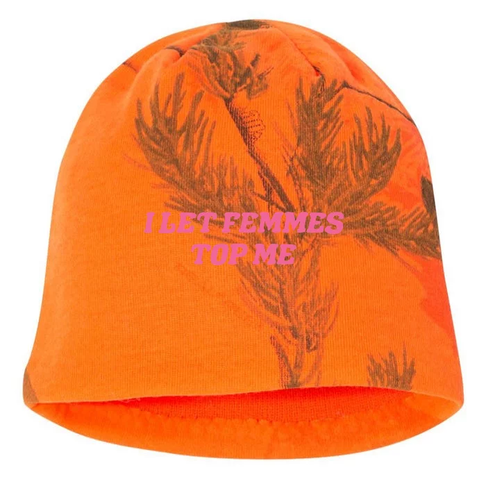 I Let Femmes Top Me Funny Kati - Camo Knit Beanie