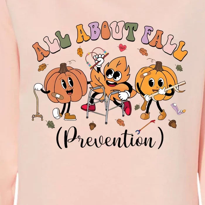 I Love Fall Prevention Thanksgiving Fall Nurse Womens California Wash Sweatshirt