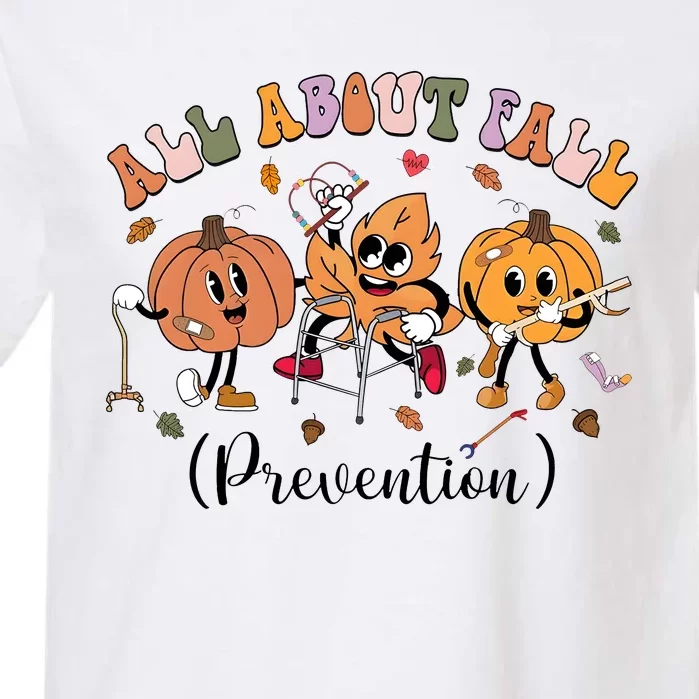 I Love Fall Prevention Thanksgiving Fall Nurse Garment-Dyed Heavyweight T-Shirt