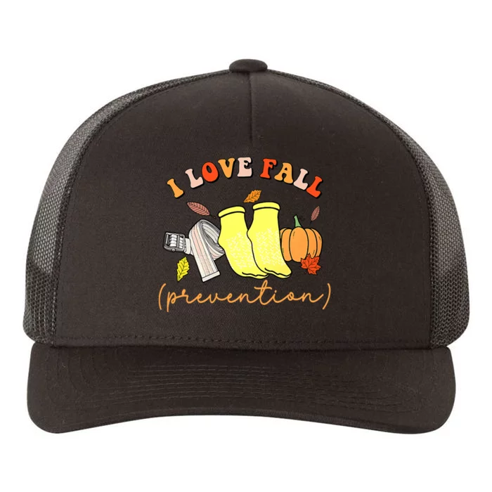 I Love Fall (Prevention) Yupoong Adult 5-Panel Trucker Hat