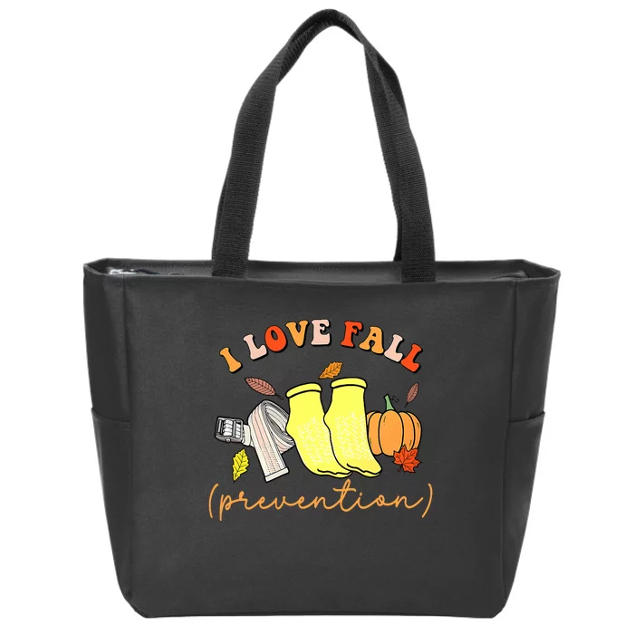 I Love Fall (Prevention) Zip Tote Bag