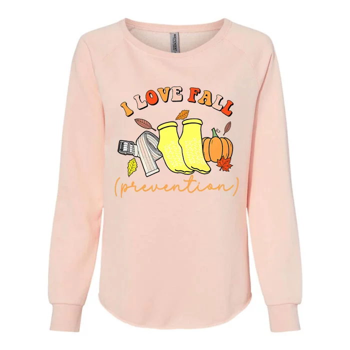 I Love Fall (Prevention) Womens California Wash Sweatshirt