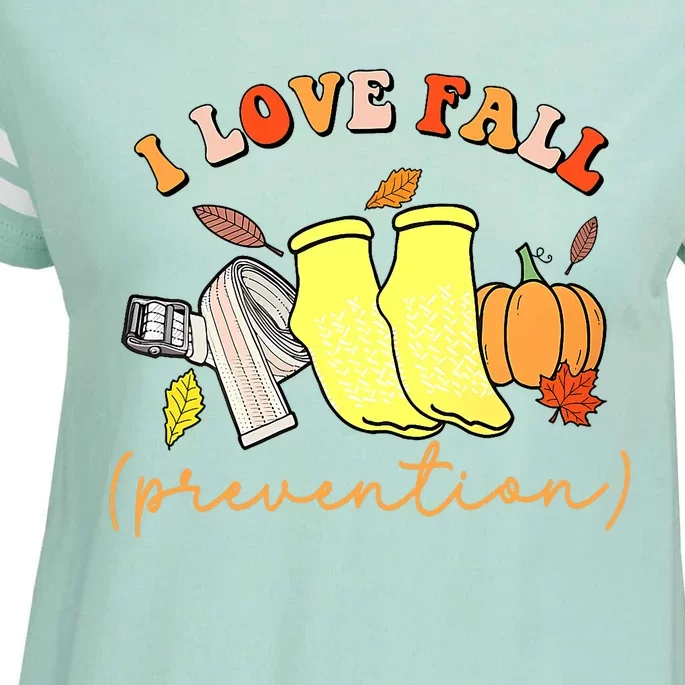 I Love Fall (Prevention) Enza Ladies Jersey Football T-Shirt