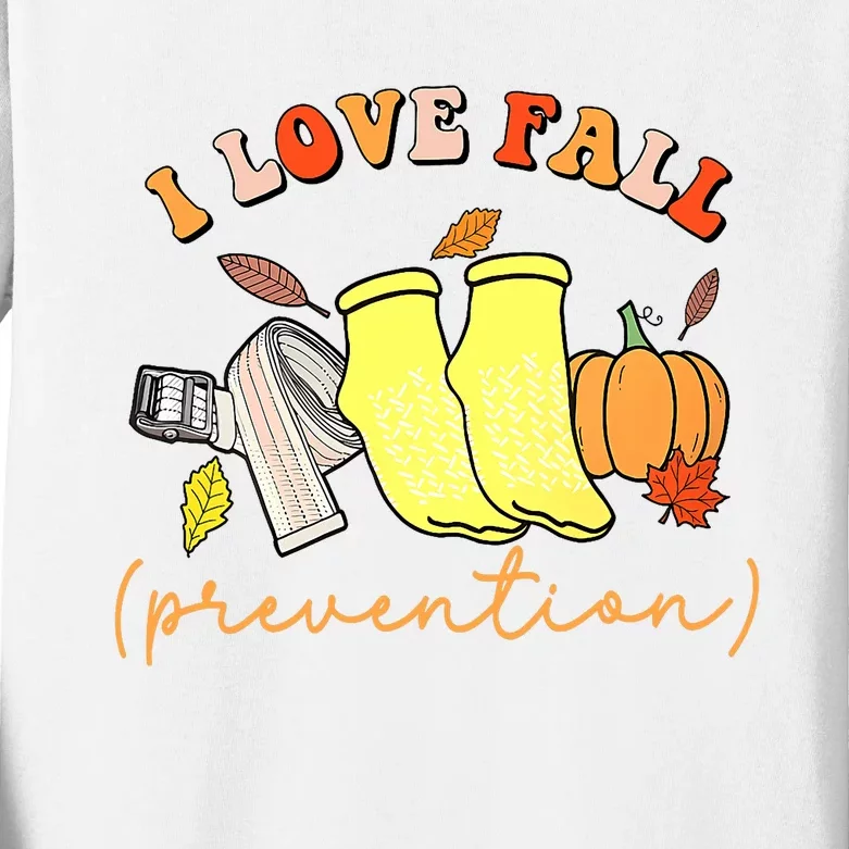 I Love Fall (Prevention) Kids Long Sleeve Shirt