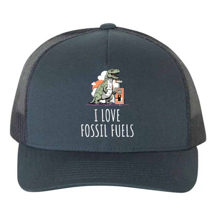 I Love Fossil Fuels Yupoong Adult 5-Panel Trucker Hat