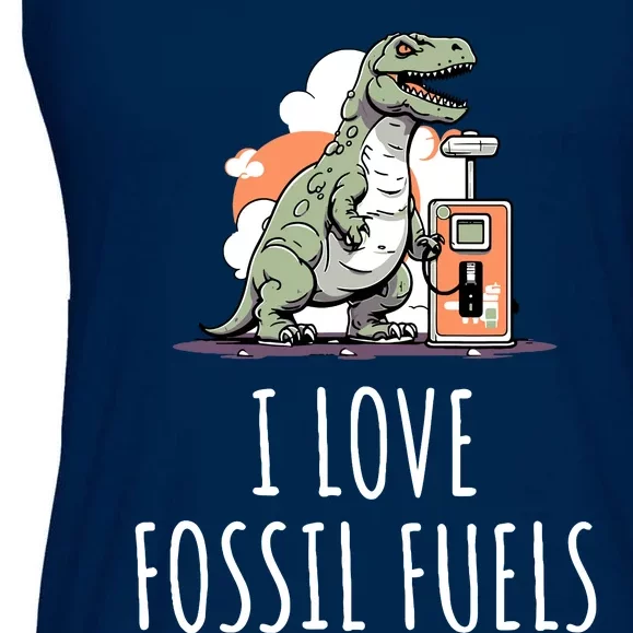 I Love Fossil Fuels Ladies Essential Flowy Tank