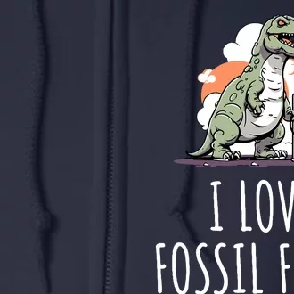 I Love Fossil Fuels Full Zip Hoodie