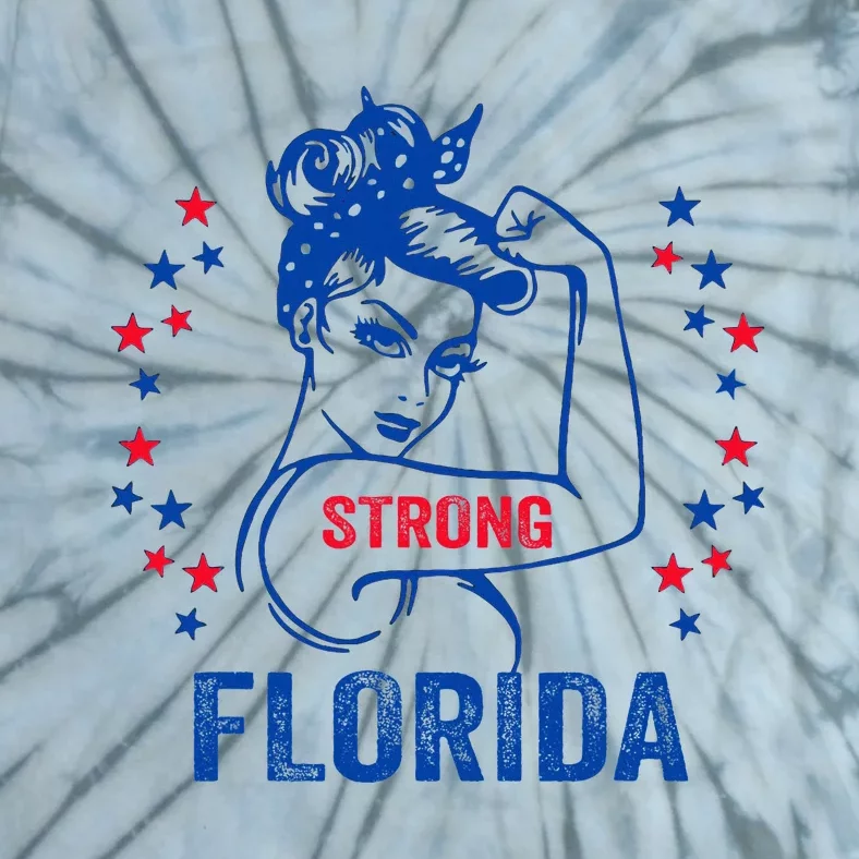 I Love Florida Strong Florida Tie-Dye T-Shirt