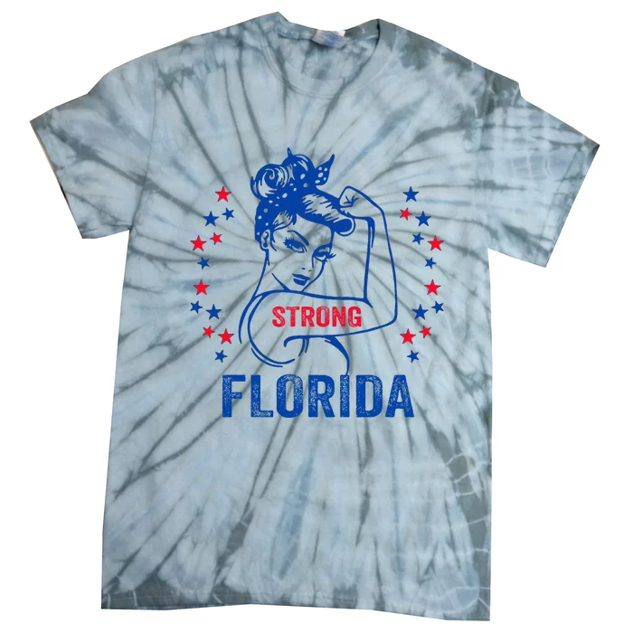 I Love Florida Strong Florida Tie-Dye T-Shirt