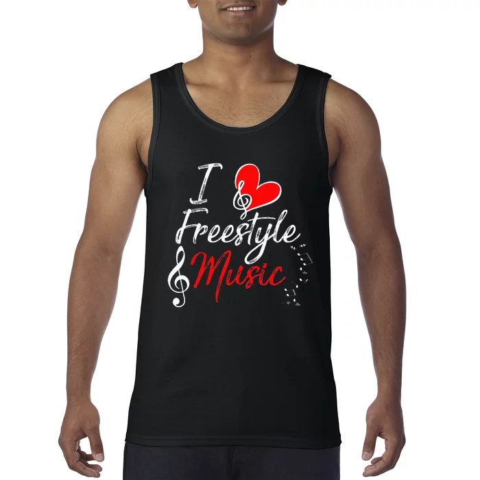 I Love Freestyle Music Tank Top