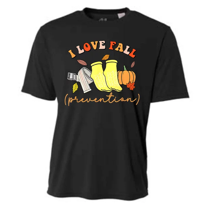 I Love Fall (Prevention) Pumkin Gift Cooling Performance Crew T-Shirt