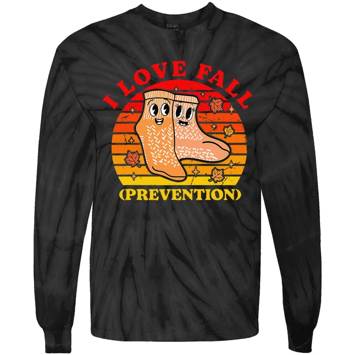 I Love Fall (Prevention) Tie-Dye Long Sleeve Shirt