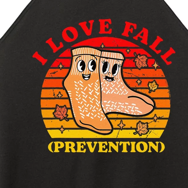 I Love Fall (Prevention) Women’s Perfect Tri Rocker Tank