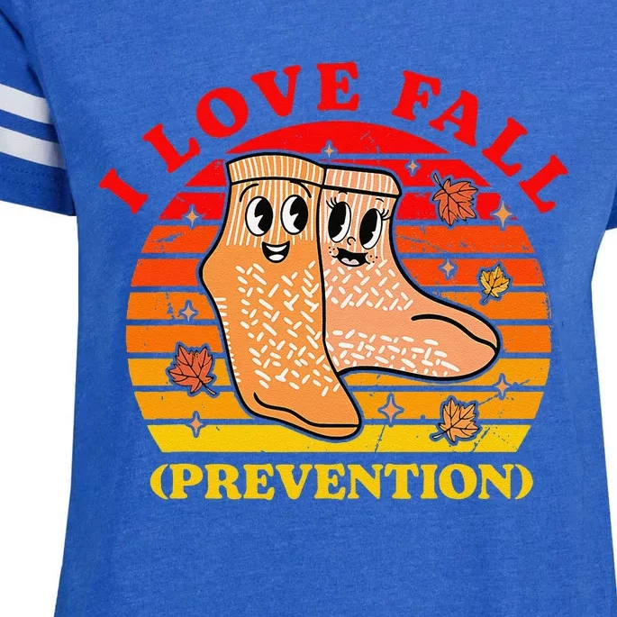 I Love Fall (Prevention) Enza Ladies Jersey Football T-Shirt