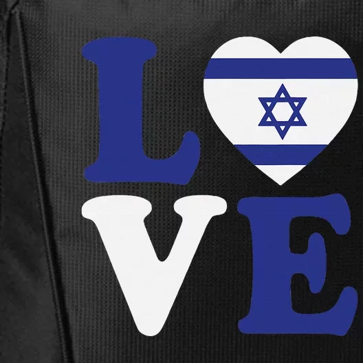 Israel Love Flag I Stand With Israel Heritage Israeli Flag City Backpack