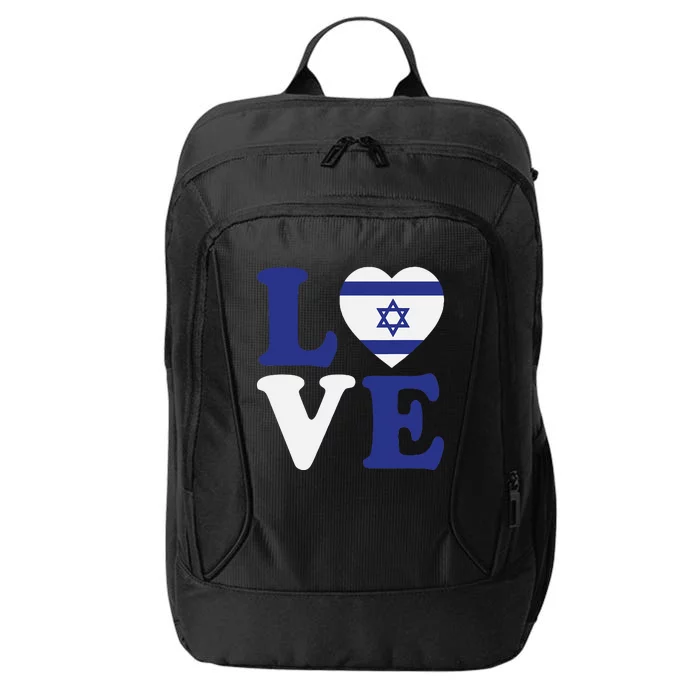 Israel Love Flag I Stand With Israel Heritage Israeli Flag City Backpack