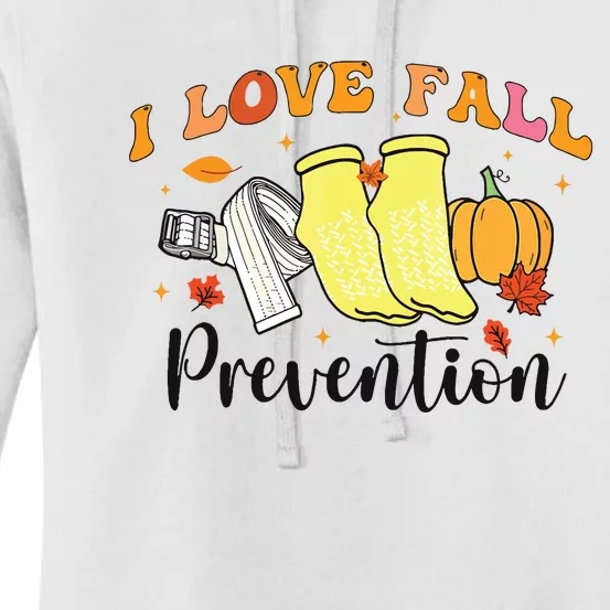 I Love Fall Prevention Women's Pullover Hoodie