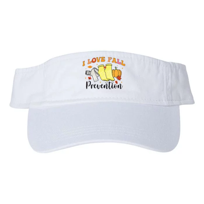 I Love Fall Prevention Valucap Bio-Washed Visor