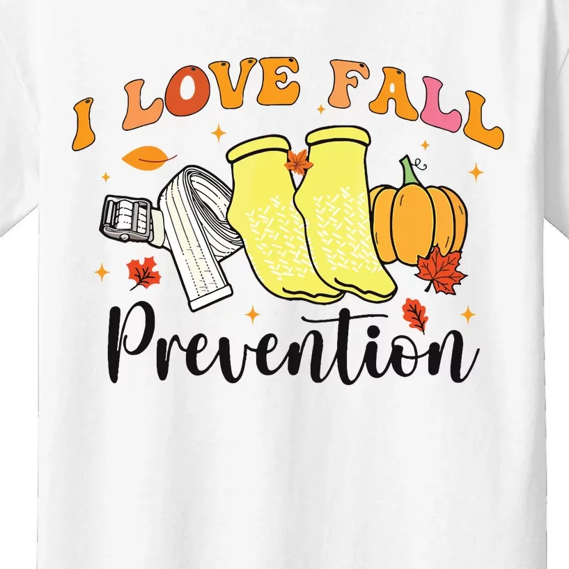 I Love Fall Prevention Kids T-Shirt